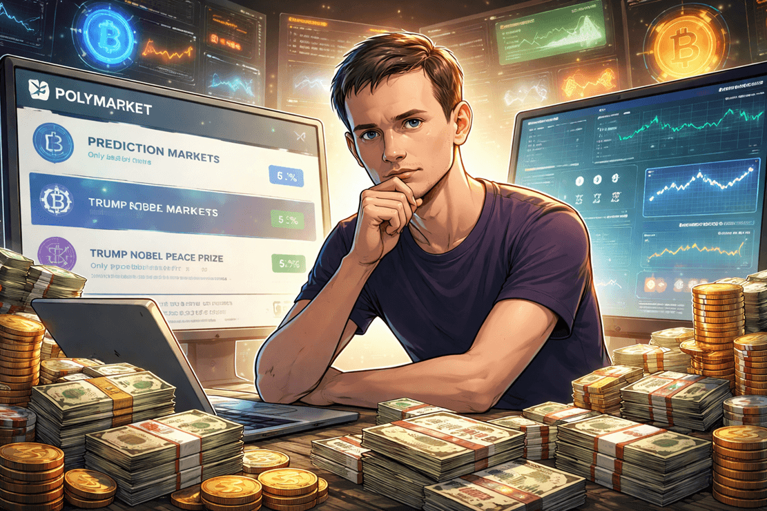 Vitalik Buterin ganó US$70.000 en Polymarket: cómo lo hizo y por qué importa