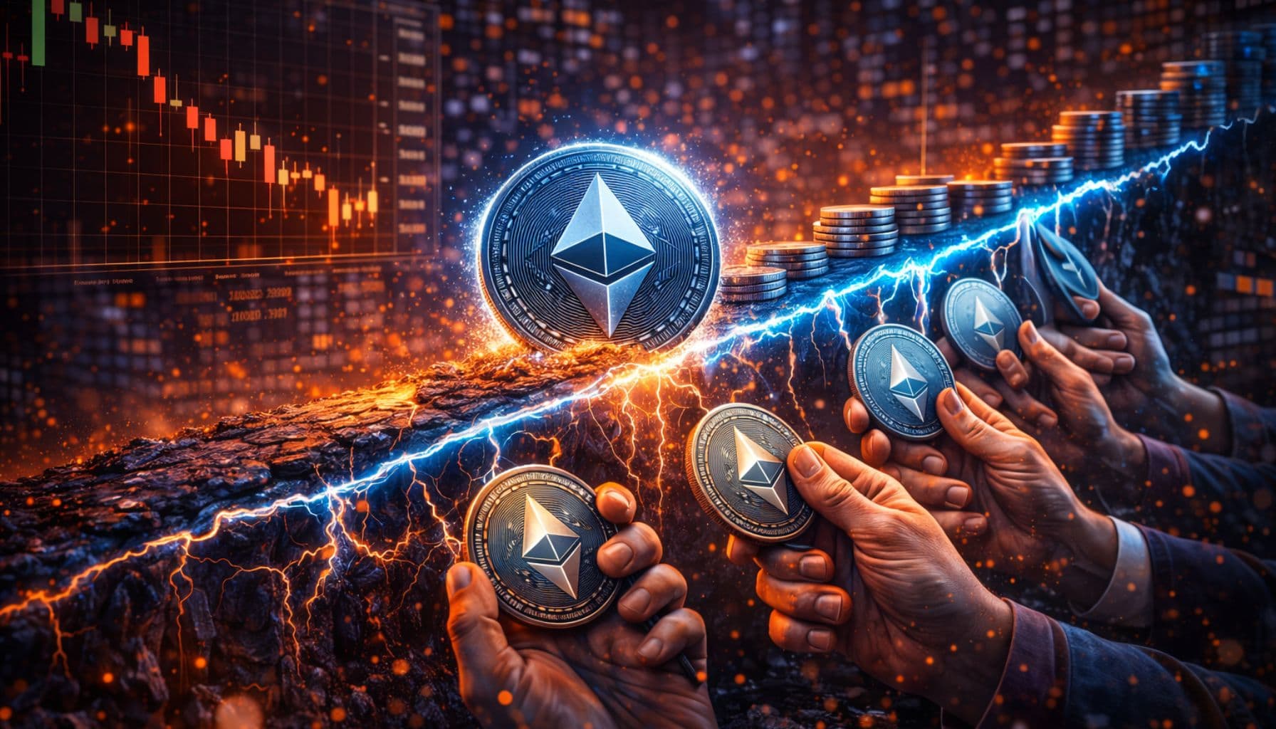 Ethereum se acerca a una línea de soporte clave: ¿qué sigue?