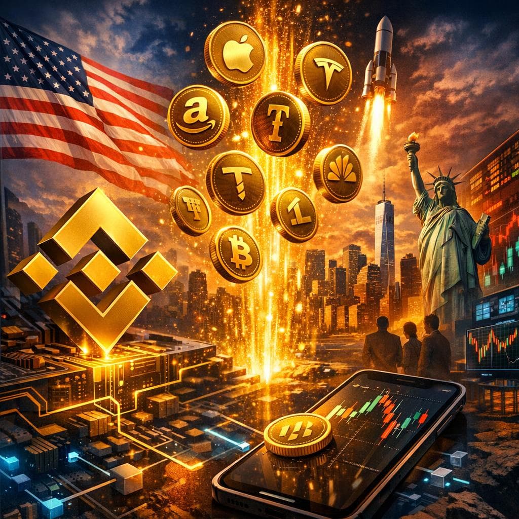Binance impulsa acciones tokenizadas de EE.UU. en blockchain