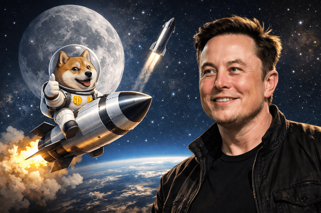 Elon Musk insinúa que Dogecoin llegará a la Luna en 2027