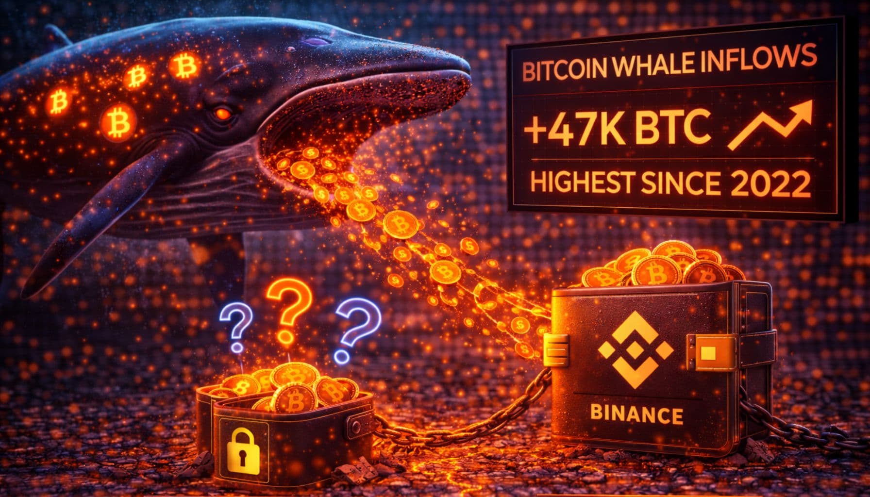 Bitcoin: Ballenas envían récord a Binance desde 2022. ¿Venta o reposición?