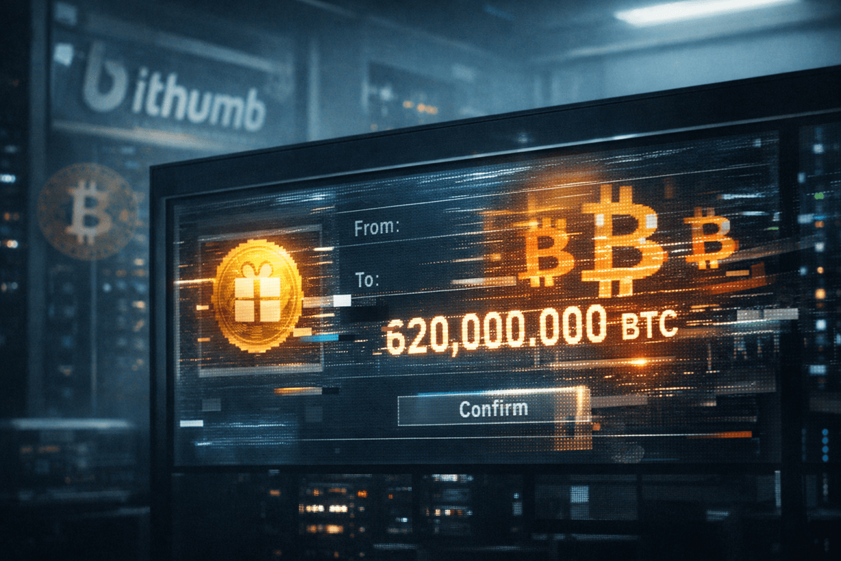 Bithumb atribuye falla técnica a entrega errónea de BTC por US$40.000M