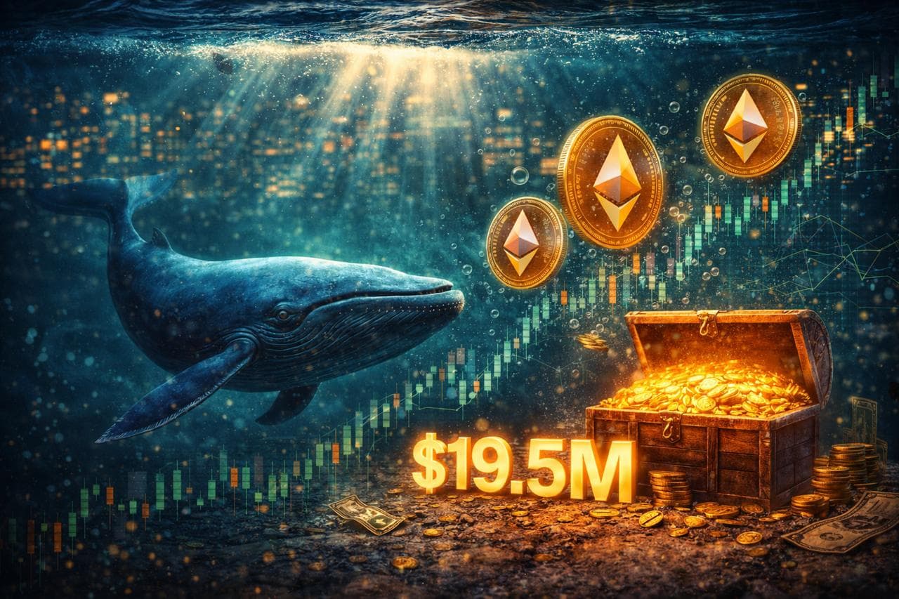 Ballena histórica de Ethereum vuelve con compra de USD 19.5M