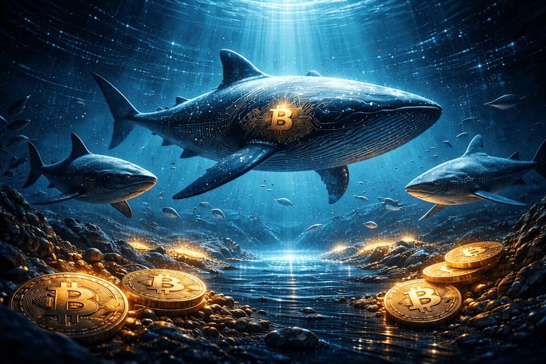 Bitcoin alcanza récord: más de 20.000 ballenas y tiburones