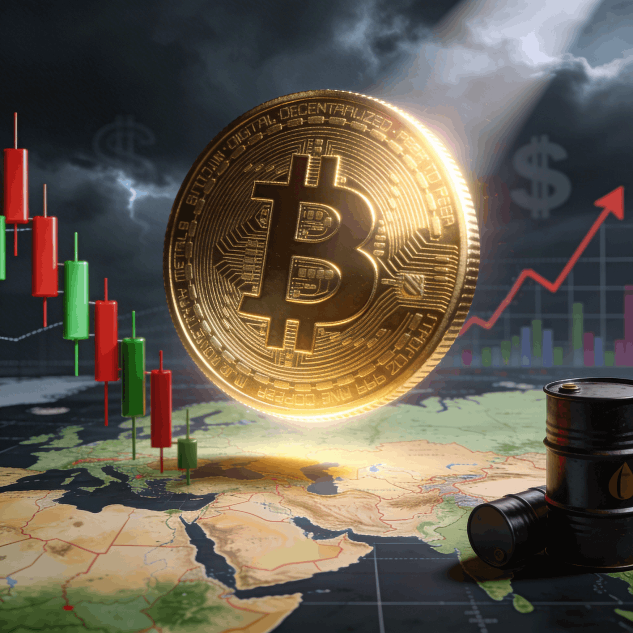 Bitcoin supera los $72K pese a la inestabilidad global