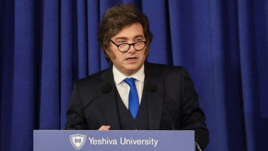 Bonos argentinos se estancan pese a gira de Milei en Wall Street