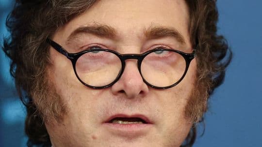 Milei critica empresarios en roadshow de Argentina en Nueva York