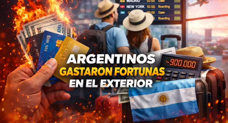 Argentinos marcaron récord en gastos con tarjeta en el exterior