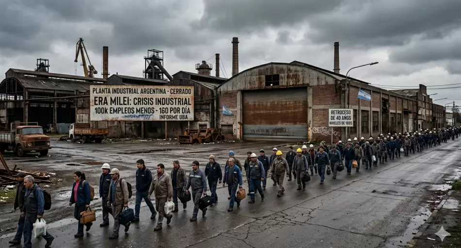 Crisis industrial argentina: 73.000 empleos perdidos desde 2023