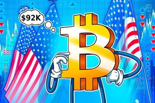 Bitcoin supera los $92K mientras el DOJ investiga al presidente de la Fed